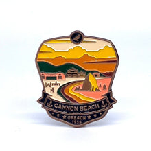 Load image into Gallery viewer, Cannon Beach Oregon - Enamel Magnet