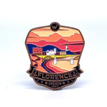 Load image into Gallery viewer, Florence Oregon - Enamel Magnet