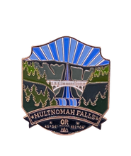Load image into Gallery viewer, Multnomah Falls - Large Enamel Pin