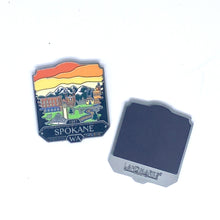 Load image into Gallery viewer, Spokane Washington - Enamel Magnet