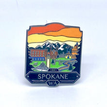 Load image into Gallery viewer, Spokane Washington - Enamel Magnet