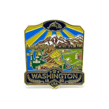 Load image into Gallery viewer, State of Washington - Enamel Magnet