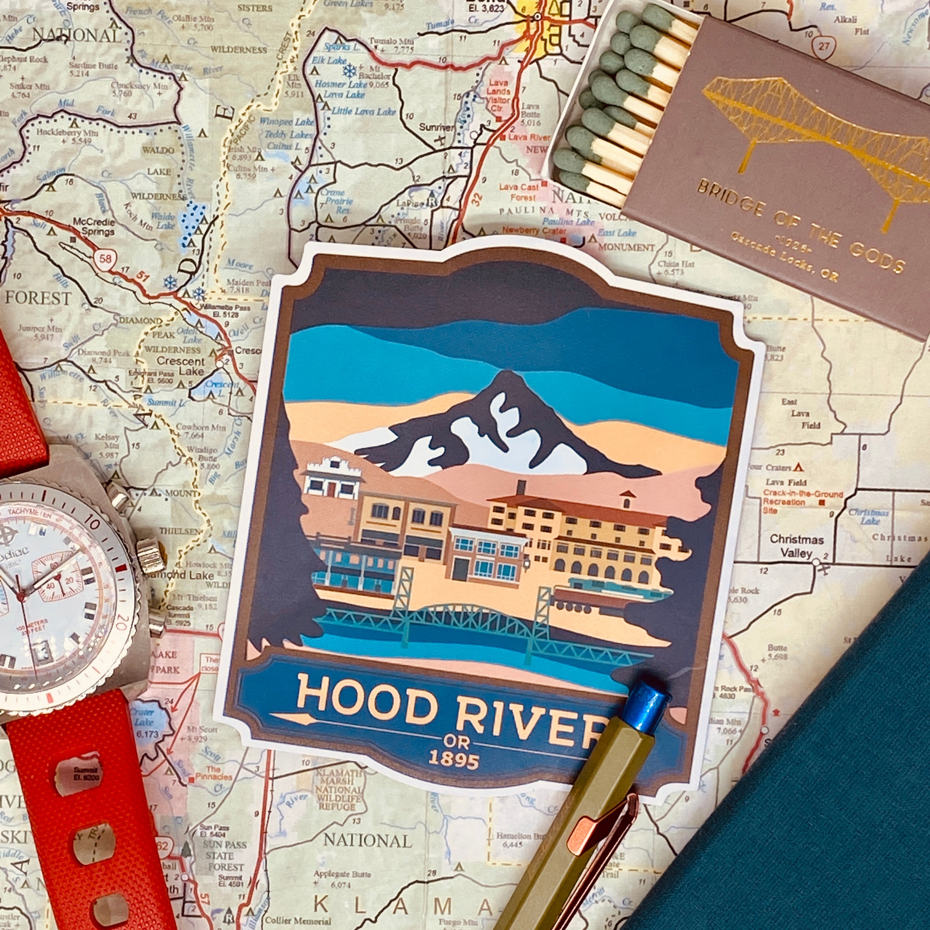 Vinyl Stickers - Oregon Cities & Towns – Landmarks Unlimited