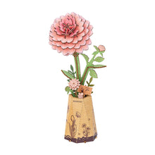 Load image into Gallery viewer, Rowood Pink Dahlia 3D Wooden Puzzle
