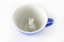 Load image into Gallery viewer, Ceramic SQUIRREL Surprise Mug Gift (11 oz.- Cobalt Blue): Cobalt Blue
