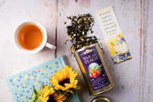 Load image into Gallery viewer, War and Peach - Leo Tolstoy Loose Tea Tin for Book Lovers: Black
