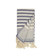 Load image into Gallery viewer, Andalusya Turkish Towels Summer Bath Beach Pool Terrybacking: Egean Blue
