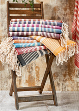 Load image into Gallery viewer, Andalusya Turkish Towels Summer Bath Beach Pool Terrybacking: Egean Blue
