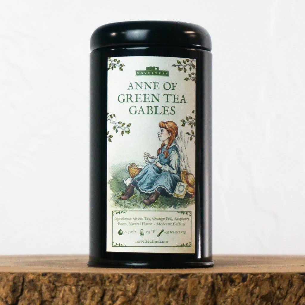 Anne of Green Tea Gables - Loose Tea Tin with Bookmark: Black