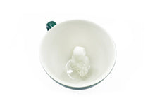 Load image into Gallery viewer, Ceramic OWL Surprise Mug Gift (11 oz. - Emerald Green)
