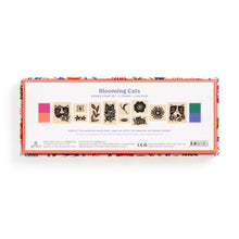 Load image into Gallery viewer, Blooming Cats Rubber Stamp Set
