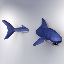 Load image into Gallery viewer, Shark Origami Wall Art
