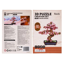 Load image into Gallery viewer, Rolife Sakura Bonsai 3D Puzzle Kit
