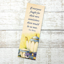 Load image into Gallery viewer, War and Peach - Leo Tolstoy Loose Tea Tin for Book Lovers: Black
