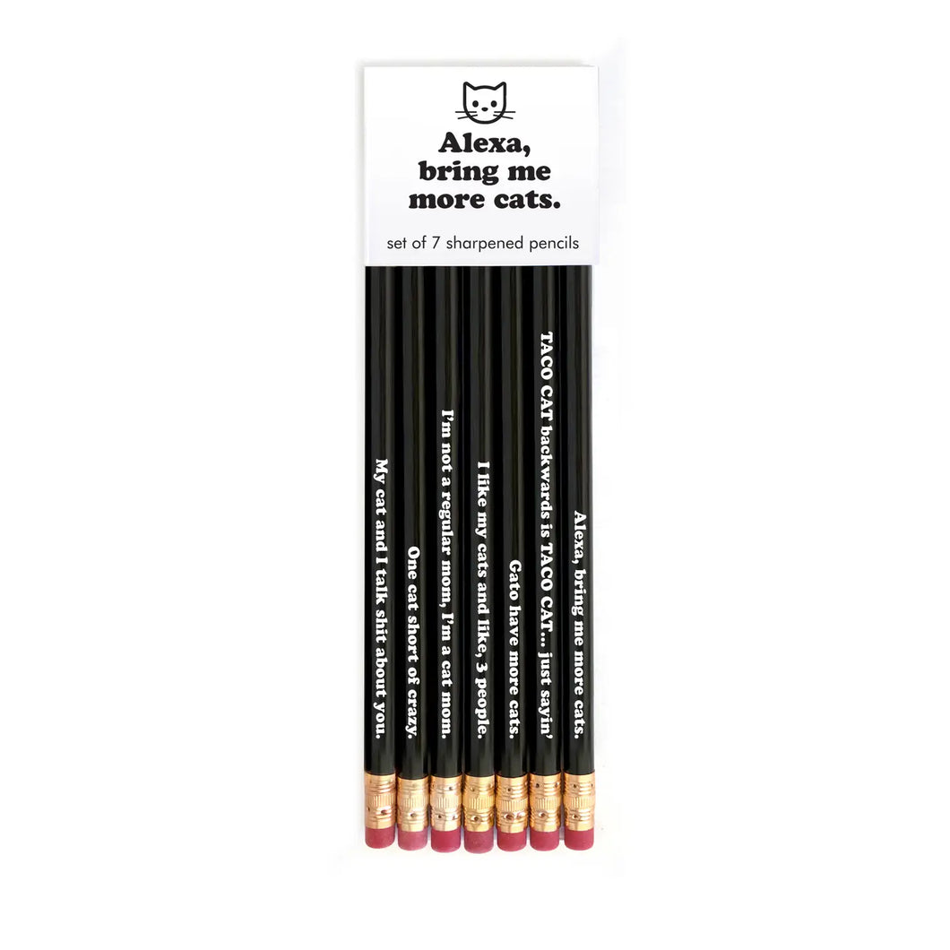 Alexa, Bring Me More Cats Pencil Set