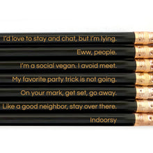 Load image into Gallery viewer, Antisocial Butterfly Pencil Set
