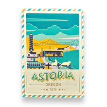 Load image into Gallery viewer, Astoria - Oregon - Postcard - Textured Foil
