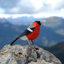 Load image into Gallery viewer, Bullfinch - Bird 3D Paper Figure By Plego
