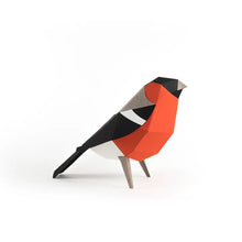 Load image into Gallery viewer, Bullfinch - Bird 3D Paper Figure By Plego
