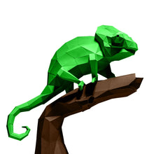 Load image into Gallery viewer, Chameleon 3D Papercraft Origami Model
