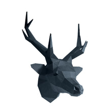 Load image into Gallery viewer, Deer Head Origami Wall Art - Grey Sapphire Limited Edition
