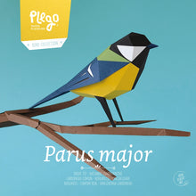 Load image into Gallery viewer, Great Tit - Bird 3D Paper Figure By Plego
