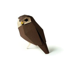 Load image into Gallery viewer, Little Owl - Bird 3D Paper Figure By Plego
