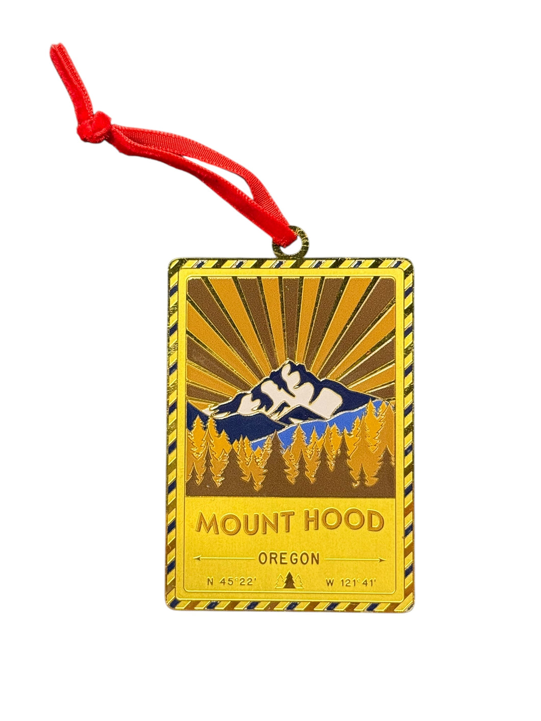 Mount Hood - Postcard Ornament