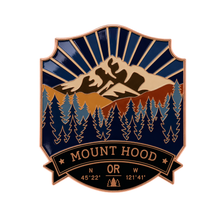 Load image into Gallery viewer, Mount Hood, Oregon - Enamel Magnet
