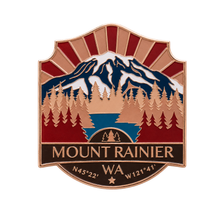 Load image into Gallery viewer, Mount Rainier, Washington - Enamel Magnet
