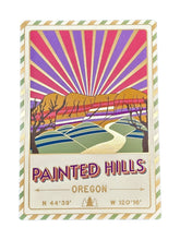 Load image into Gallery viewer, Painted Hills - Oregon - Postcard - Textured Foil
