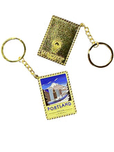 Load image into Gallery viewer, Portland Oregon - Enamel Postcard Keychain
