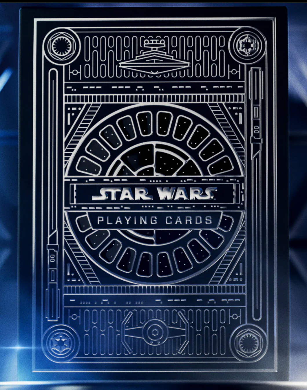 Star Wars Playing Cards Silver - Black