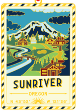 Load image into Gallery viewer, Sunriver - Postcard Ornament
