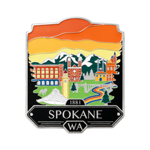 Load image into Gallery viewer, Spokane Washington - Enamel Magnet
