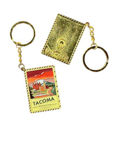 Load image into Gallery viewer, Tacoma Washington - Enamel Postcard Keychain
