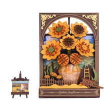 Load image into Gallery viewer, 3D Wooden Puzzle: Golden Sunflower
