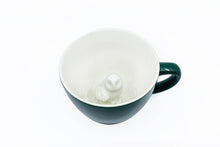 Load image into Gallery viewer, Ceramic OWL Surprise Mug Gift (11 oz. - Emerald Green)

