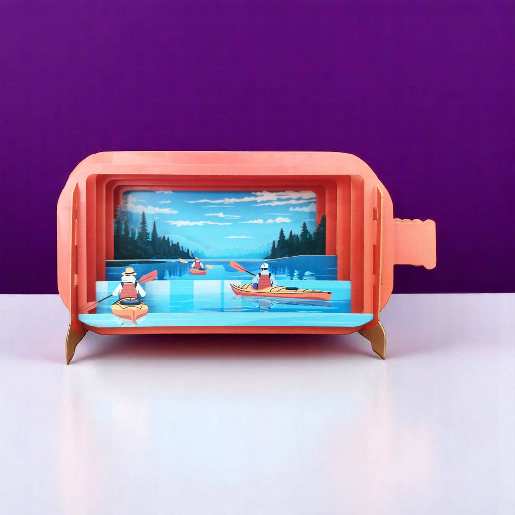 MIB349 -Canoe Pop Up Greeting Card