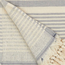 Load image into Gallery viewer, Andalusya Turkish Towels Summer Bath Beach Pool Terrybacking: Egean Blue
