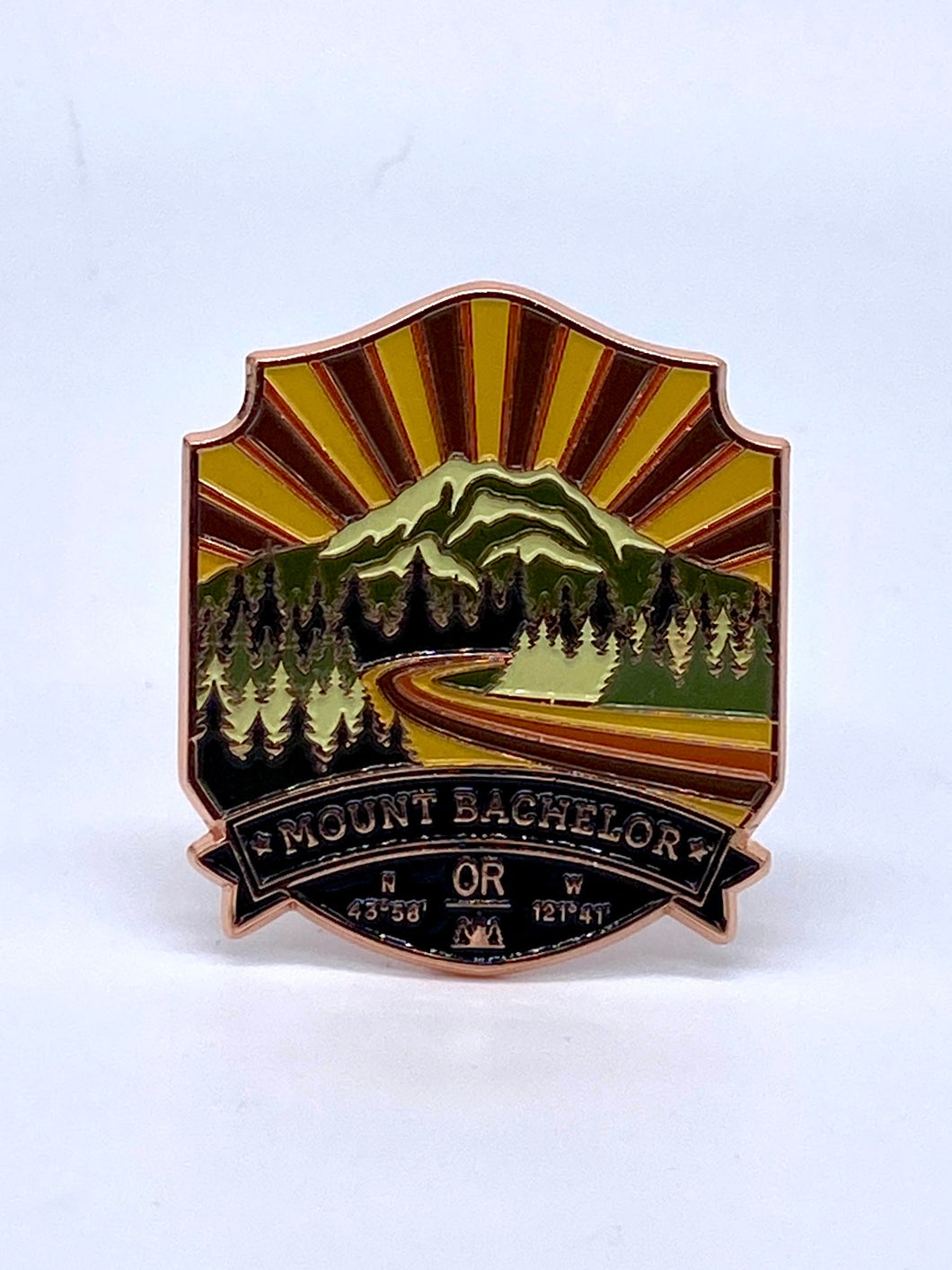 Mount Bachelor, Oregon - Enamel Pin