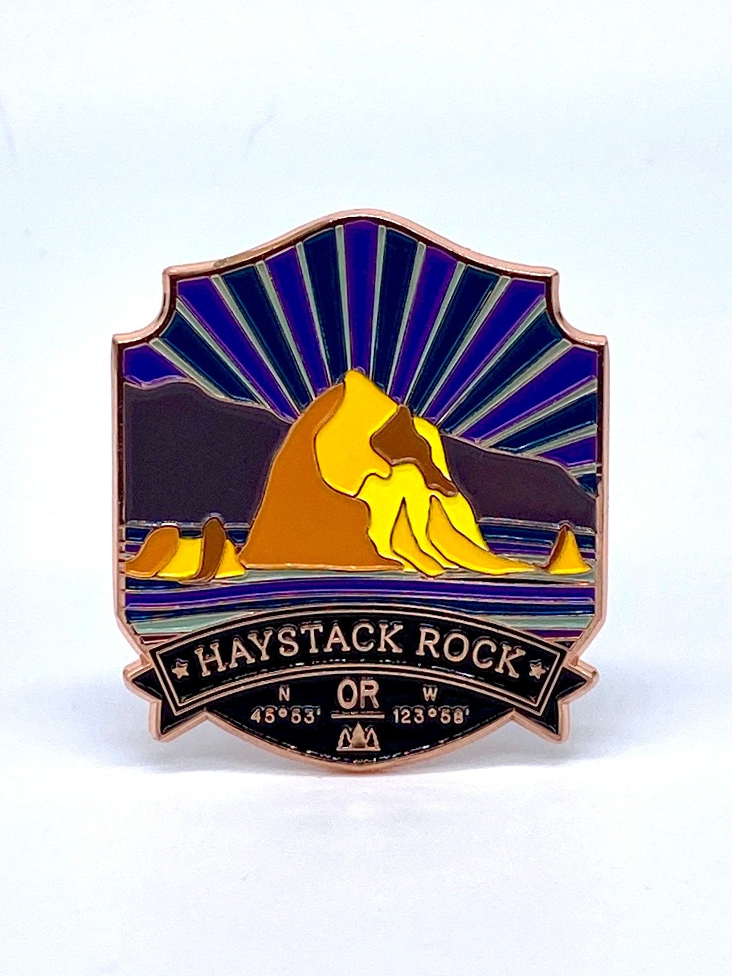Haystack Rock, Oregon - Enamel Magnet – Landmarks Unlimited