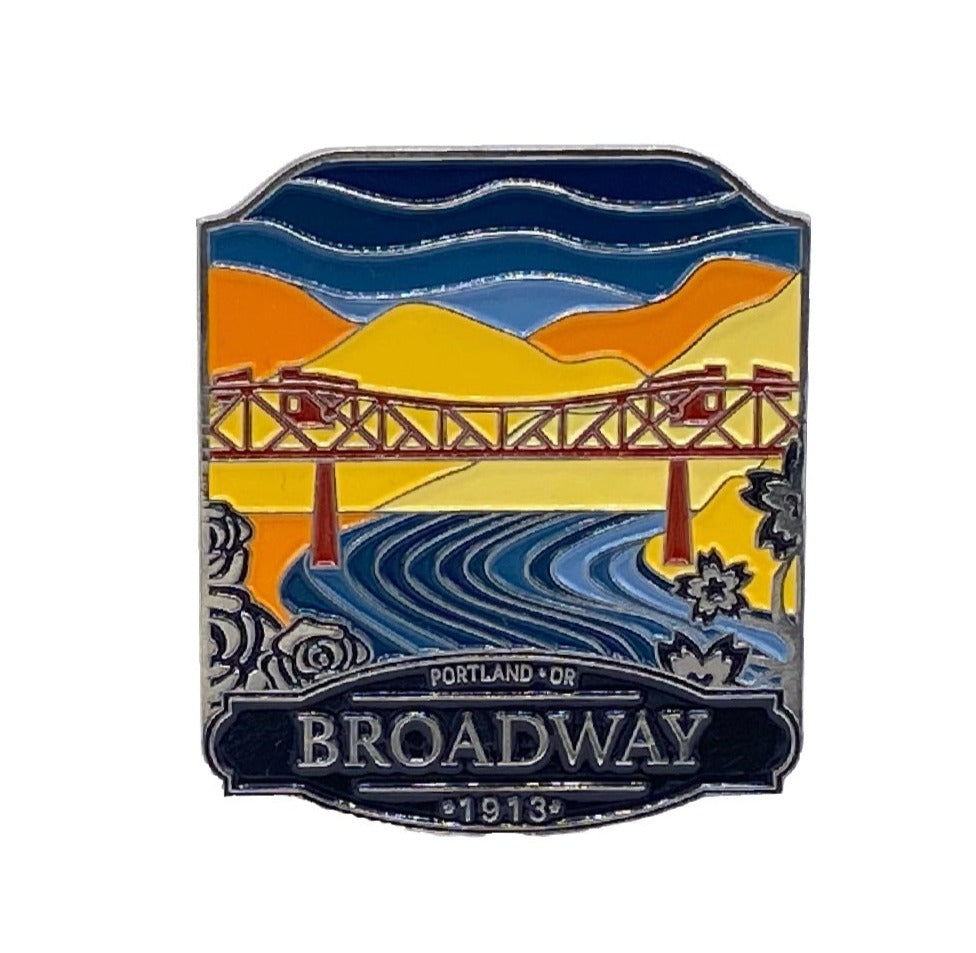 Broadway Bridge - Enamel Pin