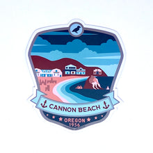 Load image into Gallery viewer, Cannon Beach Oregon - 4&quot; Vinyl Sticker
