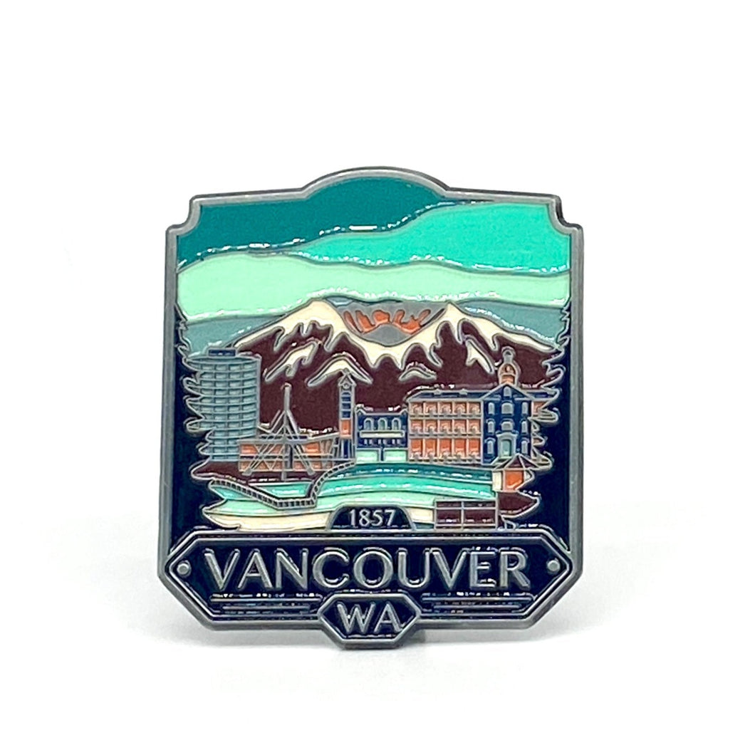 Vancouver Washington - Enamel Magnet
