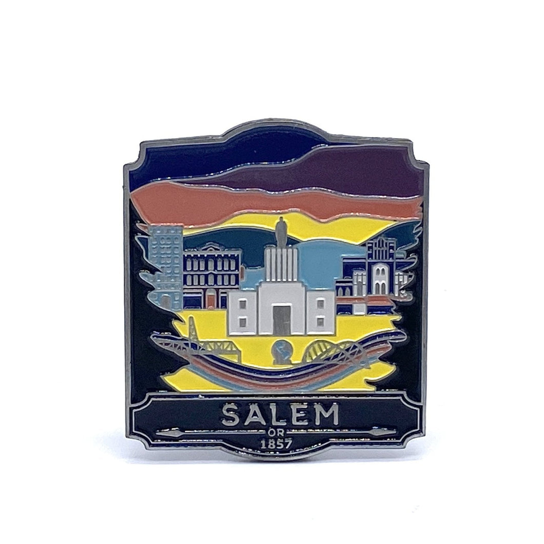 Salem - Enamel Magnet