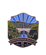 Load image into Gallery viewer, Multnomah Falls - Enamel Pin
