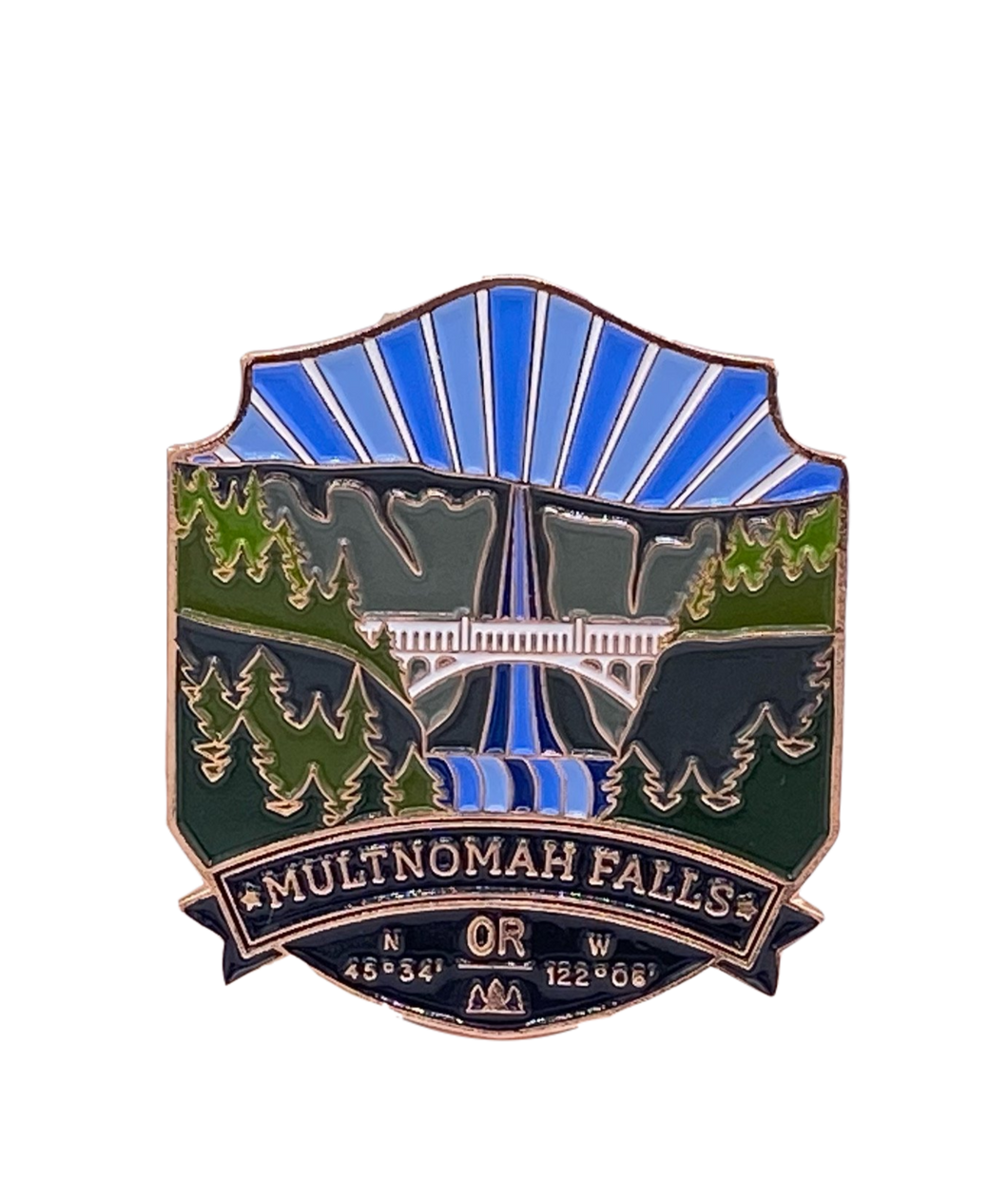 Multnomah Falls - Enamel Pin