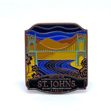 Load image into Gallery viewer, St Johns Bridge - Enamel Magnet
