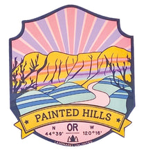 Load image into Gallery viewer, Painted Hills - 4&quot; Vinyl Sticker
